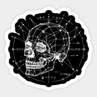 skull constellation Sticker